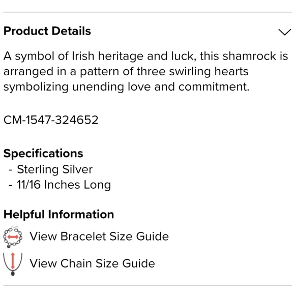 EUC James Avery Shamrock Of Hearts Charm - Picture 2 of 4